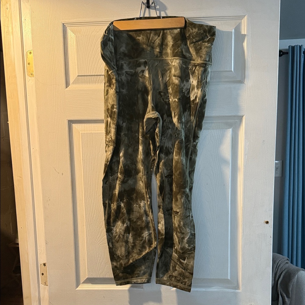 lululemon athletica Green Tie-Dye Leggings
